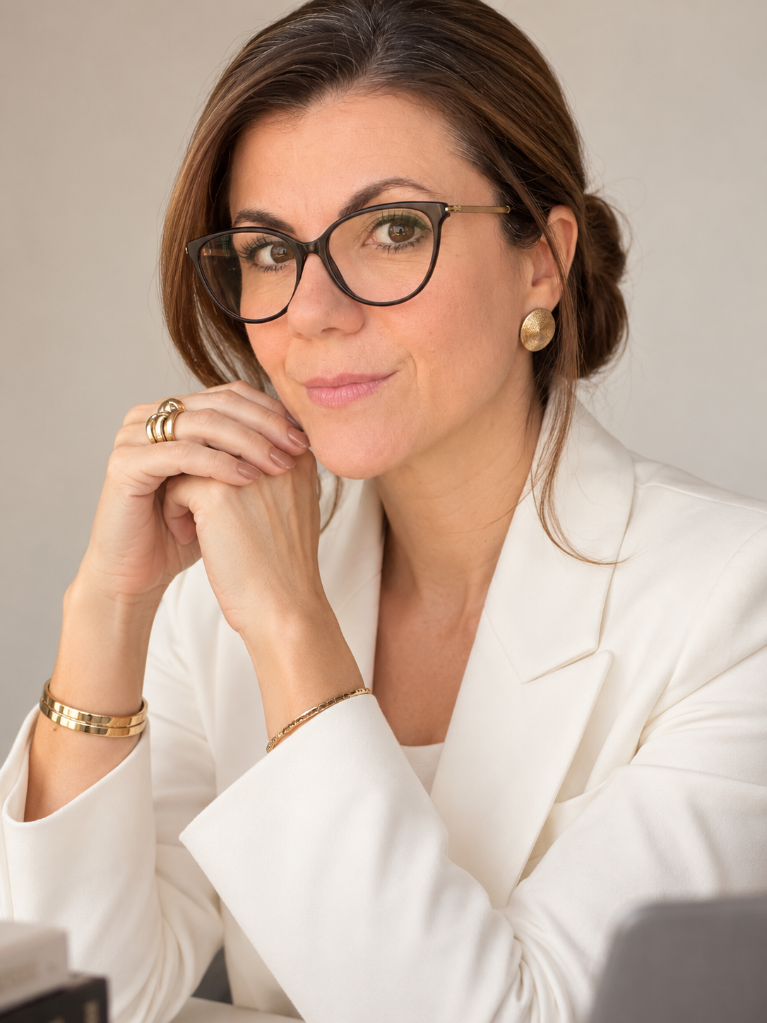 Bianca Lincks com seu computador